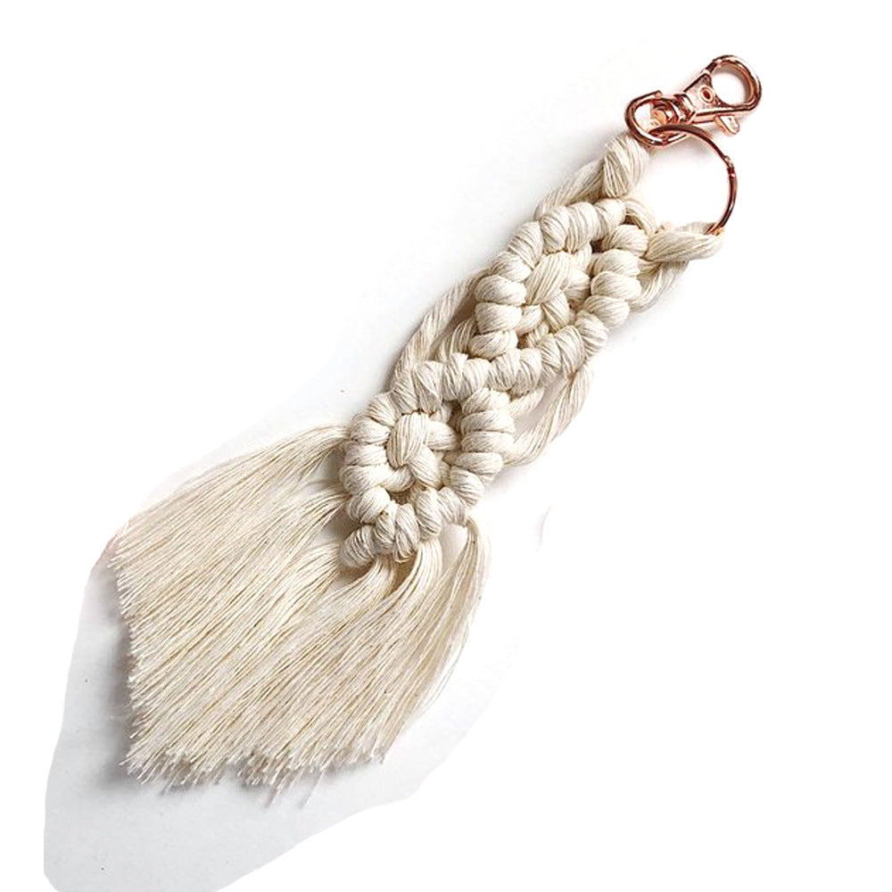 Wholesale Metal Handwoven lanyard keychain keychain